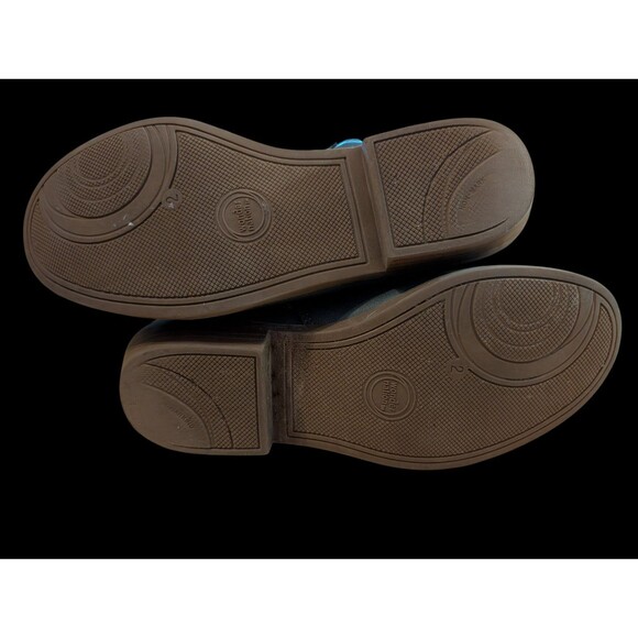 Older Girls Gray Side Zip Faux Leather Ankle Booties, Size 2, Wonder Nation - Picture 8 of 11